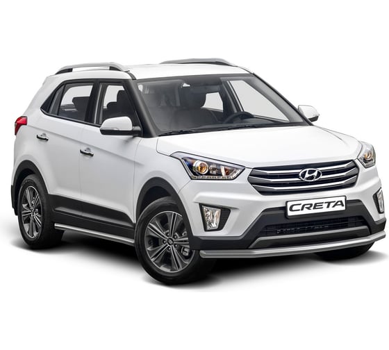Защита переднего бампера Rival d57 для Hyundai Creta 2016-2020 2020-н.в., нерж. сталь, R.2310.001