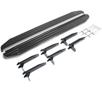 Пороги на автомобиль Rival Premium для Volkswagen Amarok 2010-2016 г.в., 193 см, 2 шт., алюминий A193ALP.5803.1