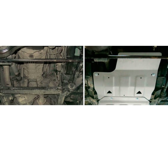 Защита КПП Rival для Land Rover Defender 90/110 I рестайлинг V - все 2007-2016, штамп 2333.3111.1.6
