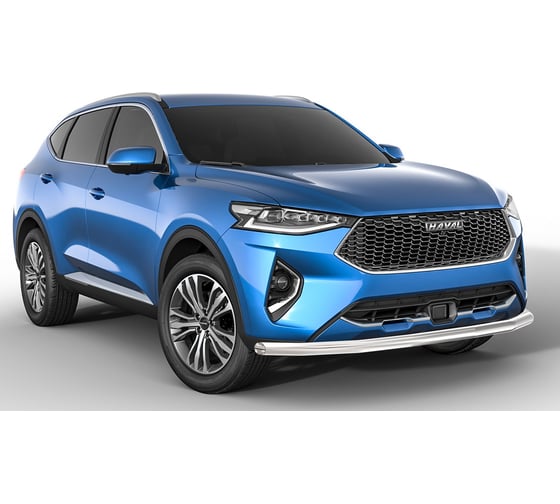 Защита переднего бампера Rival d57 для Haval F7 2019-н.в./F7x 2019-н.в., нерж. сталь, R.9404.001