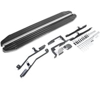 Пороги на автомобиль Rival Premium для Hyundai Santa Fe III 2012-2018 г.в./Santa Fe Premium 2015-2016 г.в., 180 см, 2 шт., алюминий A180ALP.2305.2