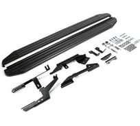 Пороги на автомобиль Rival Premium-Black для Renault Kaptur 2016-2020 г.в., 173 см, 2 шт., алюминий A173ALB.4703.1