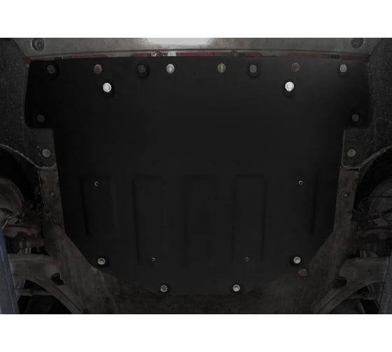 Защита картера и КПП Rival черная для Land Rover Range Rover Evoque II V - 2.0 200 л. 3.3130.1