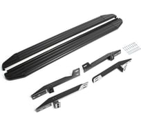 Пороги на автомобиль Rival Premium-Black для Honda CR-V III 2007-2012 г.в., 173 см, 2 шт., алюминий A173ALB.2101.1