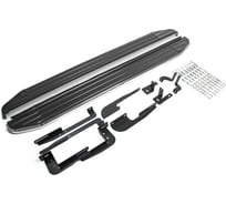 Пороги на автомобиль Rival Premium для Hyundai ix35 2010-2015 г.в./Kia Sportage III 2010-2016 г.в., 173 см, 2 шт., алюминий A173ALP.2303.2