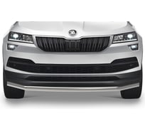 Защита переднего бампера Rival d57 для Skoda Karoq 2020-н.в., нерж. сталь, R.5102.002