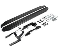 Пороги на автомобиль Rival Premium-Black для Nissan Terrano III 2014-2017 2017-н.в. A173ALB.4701.3