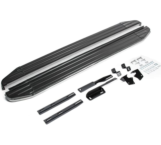 Пороги на автомобиль Rival Premium для Ford Kuga I 2008-2013 г.в., 173 см, 2 шт., алюминий A173ALP.1801.1