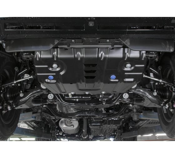 Защита радиатора Rival для Lexus GX 460 2009-2013 2013-н.в./Toyota Land Cruiser Prado 150 2009-2017 2017-н.в., сталь 1.8 мм, с крепежом, 111.9516.1