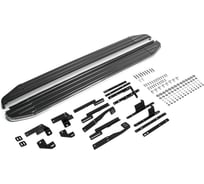 Пороги на автомобиль Rival Premium для Nissan Qashqai II 2014-2019-2019-н.в./X-Trail T32 2015-2018-2018-н.в./Renault Koleos II 2016-2020 г.в., 173 см, 2 шт., алюминий A173ALP.4113.1