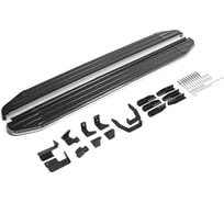 Пороги на автомобиль Rival Premium для Hyundai Palisade 2020-н.в., 193 см, 2 шт., алюминий A193ALP.2311.1