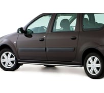 Защита порогов Rival d42 для Lada Largus 2012-2021, нерж. сталь, 2 шт., R.6001.005