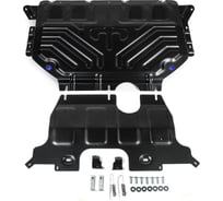 Защита картера и КПП Rival для Volkswagen Teramont V - 2.0; 3.6 2017-н.в., сталь 1.8 111.5861.2