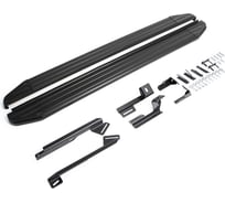 Пороги на автомобиль Rival Premium-Black для Geely Emgrand X7 2013-2018 г.в., 173 см, 2 шт., алюминий A173ALB.1902.2
