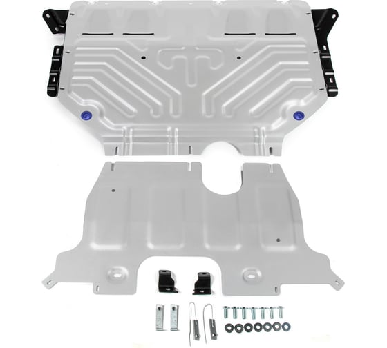 Защита картера и КПП Rival для Volkswagen Teramont V - 2.0; 3.6 2017-н.в., алюминий 333.5861.2 1