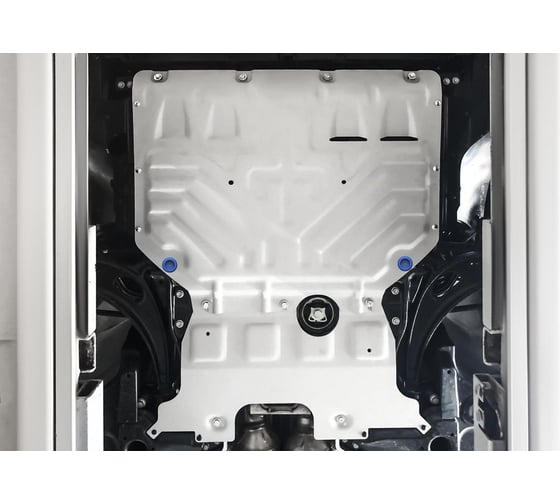 Защита картера и КПП Rival для Volkswagen Teramont V - 2.0; 3.6 2017-н.в., алюминий 333.5861.2