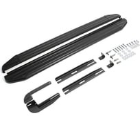 Пороги на автомобиль Rival Premium-Black для Volvo XC90 I 2002-2014 г.в., 193 см, 2 шт., алюминий A193ALB.5901.1