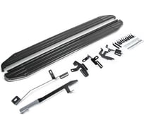 Пороги на автомобиль Rival Premium для Audi Q5 II 2017-н.в., 193 см, 2 шт., алюминий A193ALP.0302.2