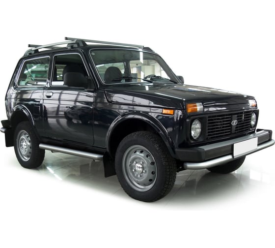 Защита переднего бампера Rival d57 для ВАЗ 2121 4x4 3-дв. 1977-2019 2019-н.в., нерж. сталь, R.6002.001