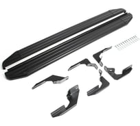Пороги на автомобиль Rival Premium-Black для Ford Ranger III 2011-2015 г.в., 193 см, 2 шт., алюминий A193ALB.1803.1