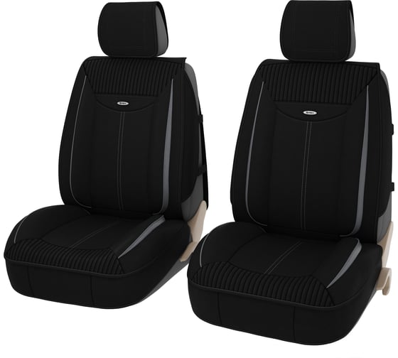 Накидки PSV 3D PREMIUM Flat 2 FRONT Черно Серый компл 905 912 132150 1