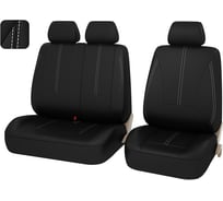 Чехлы PSV Imperial Next TRANSIT Черный отстрочка белая экокожа 124783