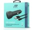 Автомобильное зарядное устройство BoraSCO 2USB, 2,4A + дата-кабель 8pin, 2А, 1м черное 50180 2