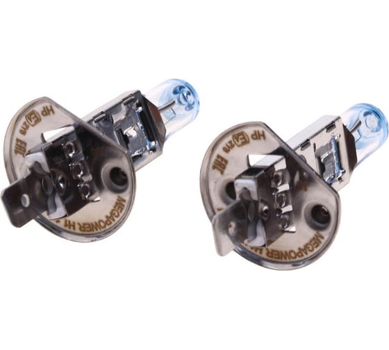 Автолампа MEGAPOWER H1 55 P14.5s +50% бокс, 2шт 12V M-37033003