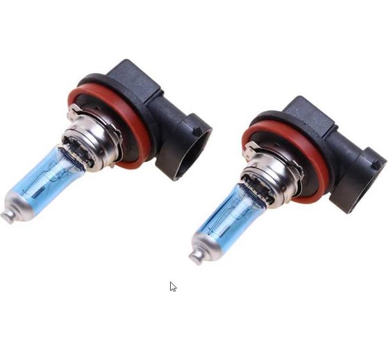 Автолампа MEGAPOWER H11 55 PGJ19-2 BLUE WHITE 4300K бокс, 2шт 12V M-37033008