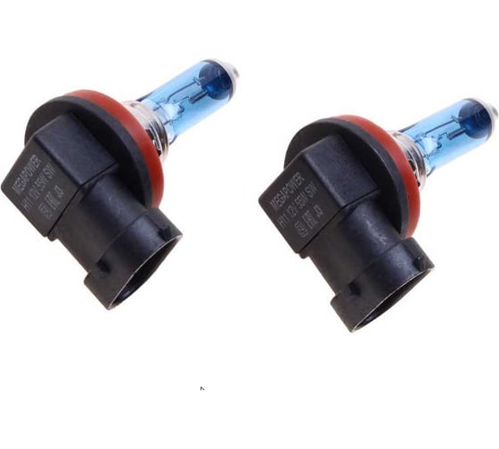 Автолампа MEGAPOWER H11 55 PGJ19-2 BLUE WHITE 4300K бокс, 2шт 12V M-37033008