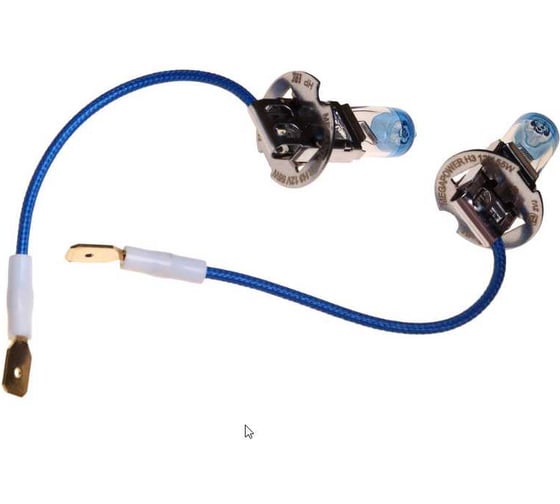 Автолампа MEGAPOWER H3 55 PK22s +50% бокс, 2шт 12V M-37033013