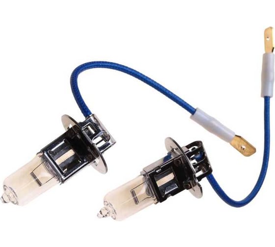 Автолампа MEGAPOWER H3 55 PK22s STANDART бокс, 2шт 12V M-37033014 1