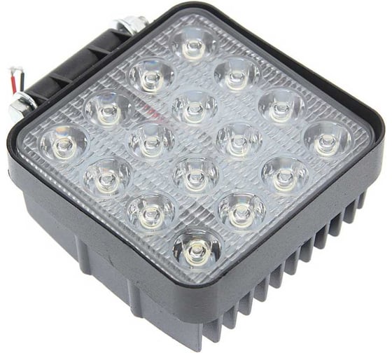 Фара рабочего света MEGAPOWER Spot квадратная, 108х138х60 мм, 48 Вт, 12-24V, LED M-370-30-012 1