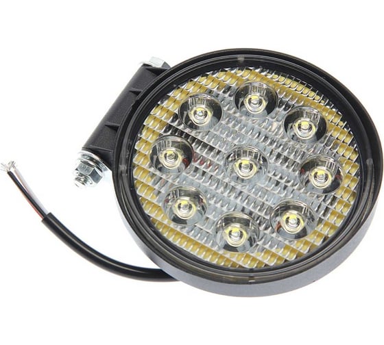 Фара рабочего света MEGAPOWER Spot круглая, 113х132х30 мм, 27 Вт, 12-24V, LED M-370-30-013