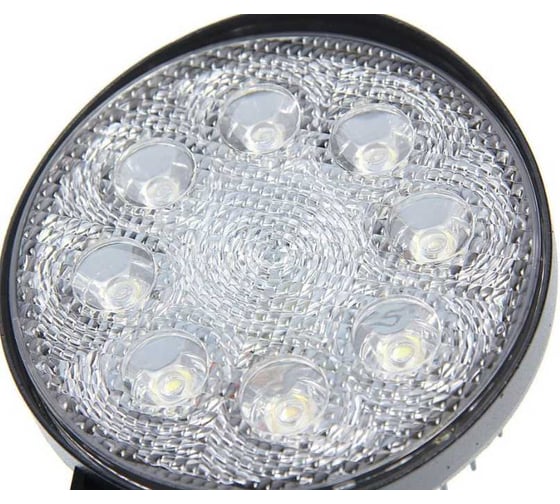 Фара рабочего света MEGAPOWER Flood круглая, 114х140х44 мм, 24 Вт, 12-24V, LED M-370-30-014