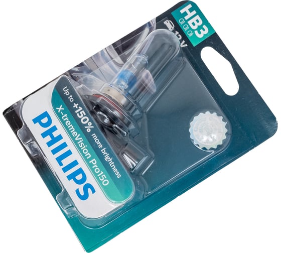 Автолампа PHILIPS HB3 +150% X-tremeVision Pro150 блистер 12V 9005XVPB1