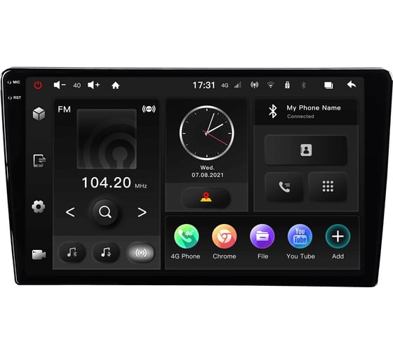 ГУ INCAR UMS 9.5 MAXIMUM Android 10/2000*1200, wi-fi, 4G LTE, DSP, 4+64Gb TMX2-7709-4 1