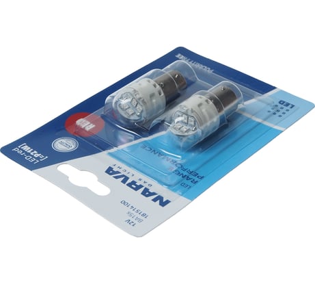 Автолампа P21W BA15s LED RED RPL2 блистер, 2шт 12V Narva 181514100 420915