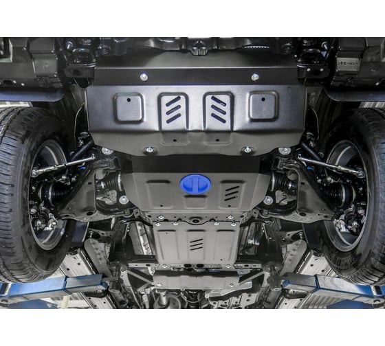 Защита радиатора, картера, КПП и РК Rival для Toyota Fortuner II 4WD (V - 2.7; 2.8D) 2017-2020 2020-н.в., K111.5770.1