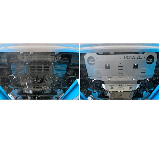 Защита радиатора и картера Rival для Toyota Fortuner II V - 2.7; 2.8D 4WD 2017-2020 2333.5710.1.6