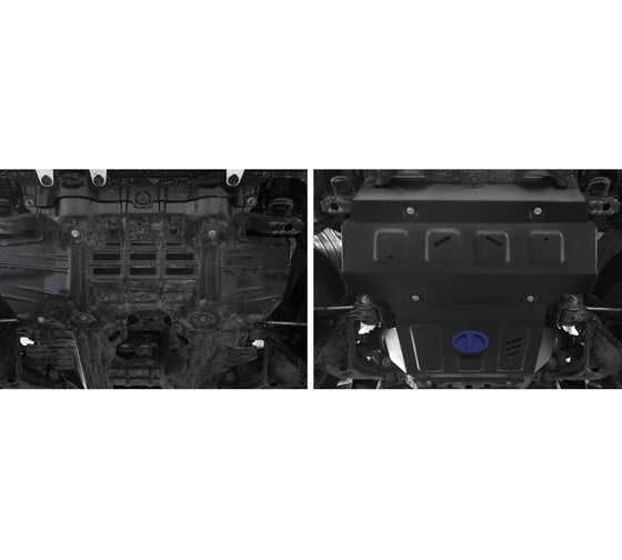 Защита радиатора и картера Rival часть 1 для Toyota Fortuner II 4WD V - 2.7; 2.8D 1.9501.1