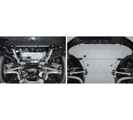 Защита радиатора и картера Rival для Volkswagen Touareg III V - 2.0TSI 249 л.с. 333.5870.1