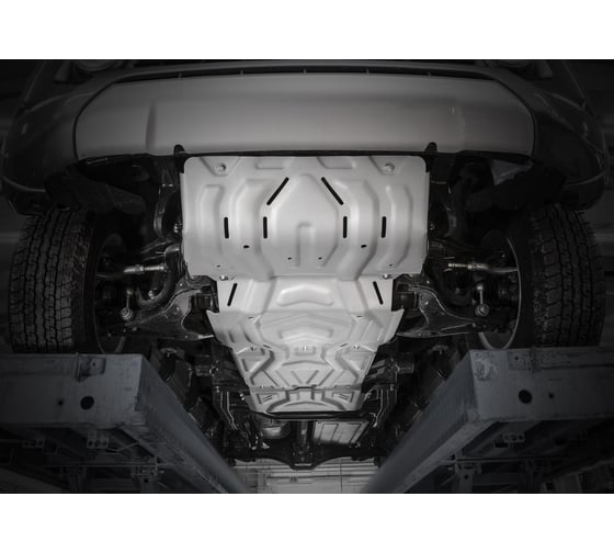 Защита радиатора, картера, КПП и РК Rival усиленная, серая для Fiat Fullback V - 2.4D K222.4052.1