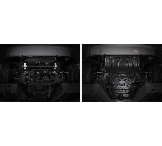 Защита радиатора, картера, КПП и РК Rival для Fiat Fullback V - 2.4D 2016-н.в./Mitsub K222.4046.3