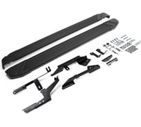 Пороги на автомобиль Rival Black для Renault Kaptur 2016-2020 г.в., 173 см, 2 шт., алюминий F173ALB.4703.1