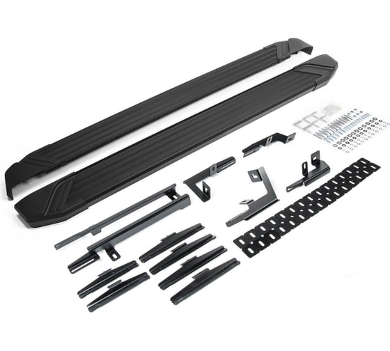 Пороги на автомобиль Rival Black для Toyota Highlander U50 2013-2020 г.в., 180 см, 2 шт., алюминий F180ALB.5706.1 1