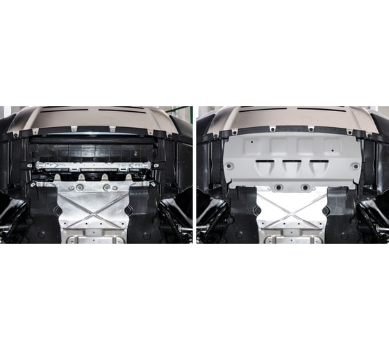 Защита радиатора Rival для Rolls-Royce Cullinan V - 6.7 2018-н.в., штампованная, алюминий 4 мм, 333.2501.1