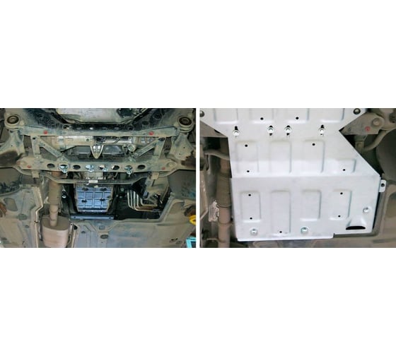 Защита КПП Rival для Mercedes-Benz V-klasse II (V - 2.1D (163 л.с.)) АКПП RWD 2014-2019 2019-н.в., 333.3939.1