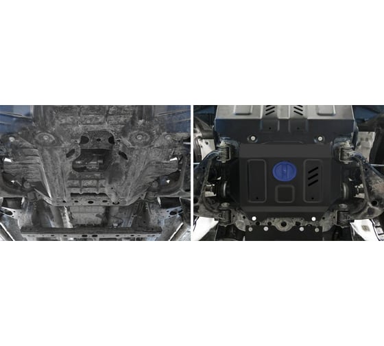 Защита радиатора и картера Rival часть 2 для Toyota Fortuner II 4WD V - 2.7; 2.8D 201 1.9502.1