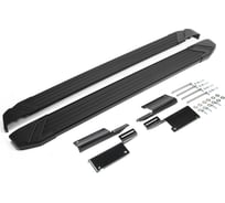 Пороги на автомобиль Rival Black для ВАЗ 2131 (4x4) 5-дв. (вкл. Urban) 1993-2019-2019-н.в., 180 см, 2 шт., алюминий F180ALB.6004.1